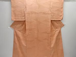 抽象模様織出し色無地着物